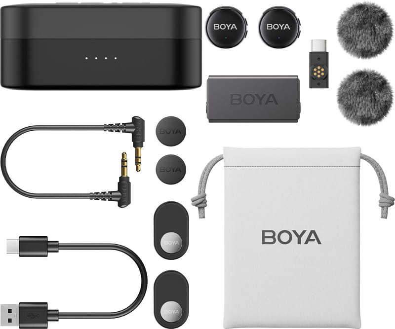 Микрофон BOYA LINK 3-02 Type-C/TRS Black