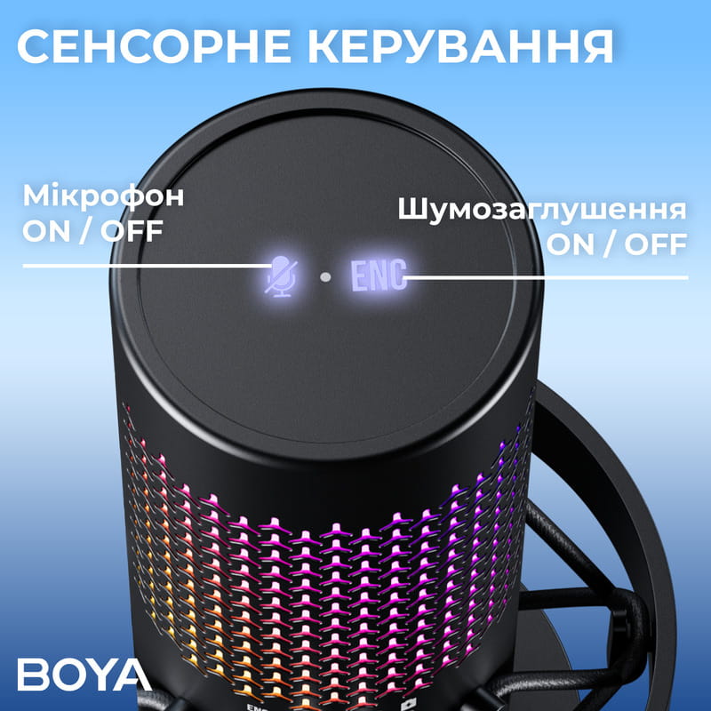 Микрофон BOYA K5-02 RGB Black