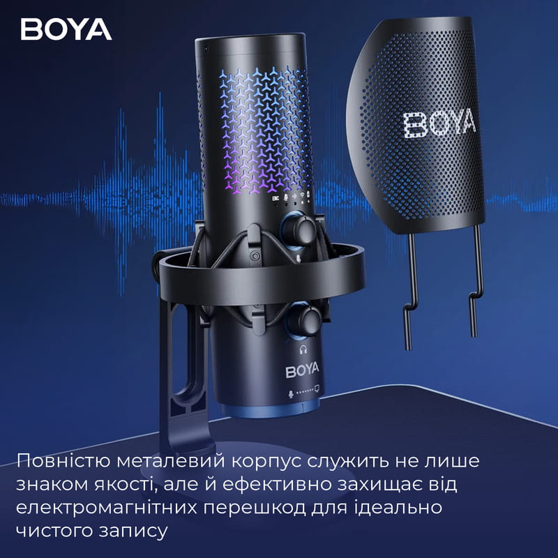 Микрофон BOYA K5-02 RGB Black