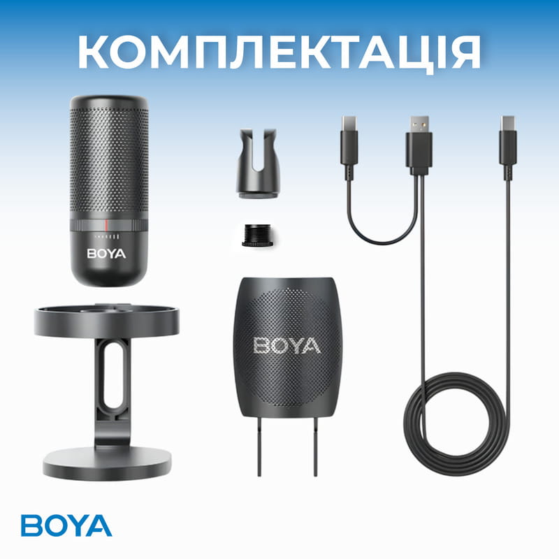Микрофон BOYA K3-02 RGB Black