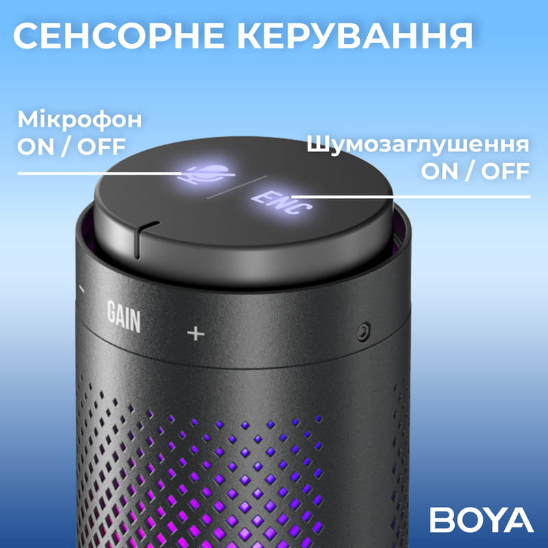 Микрофон BOYA K9 RGB Black