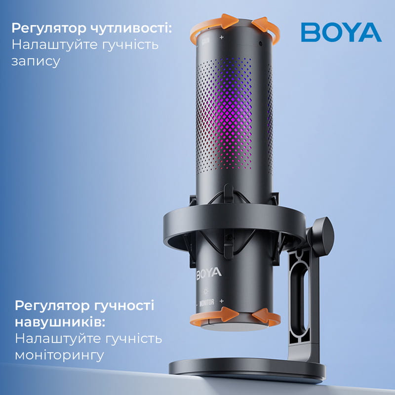 Микрофон BOYA K9 RGB Black