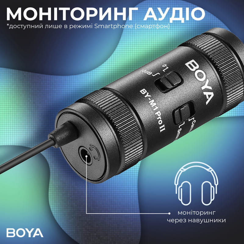 Микрофон BOYA BY-M1 Pro II Black