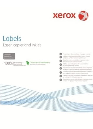 Наклейка Xerox (003R97400) Mono Laser 1UP (squared) 210x297mm 100л.