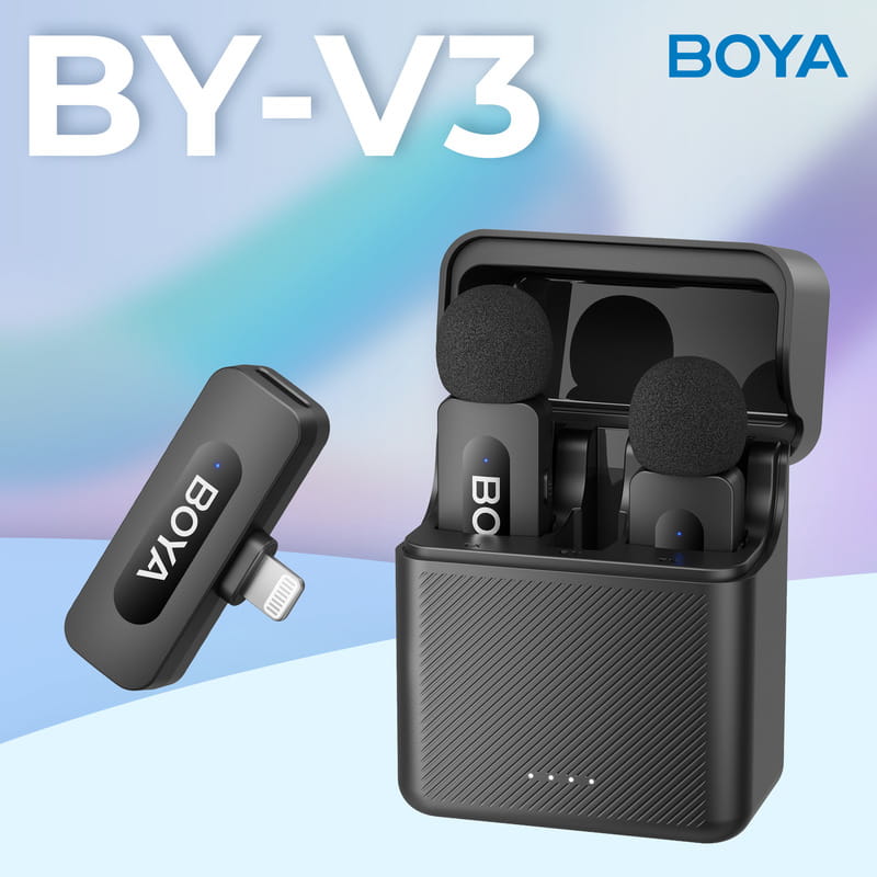 Микрофон BOYA BY-V3 Lightning Black