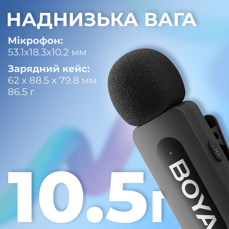 Микрофон BOYA BY-V3 Lightning Black