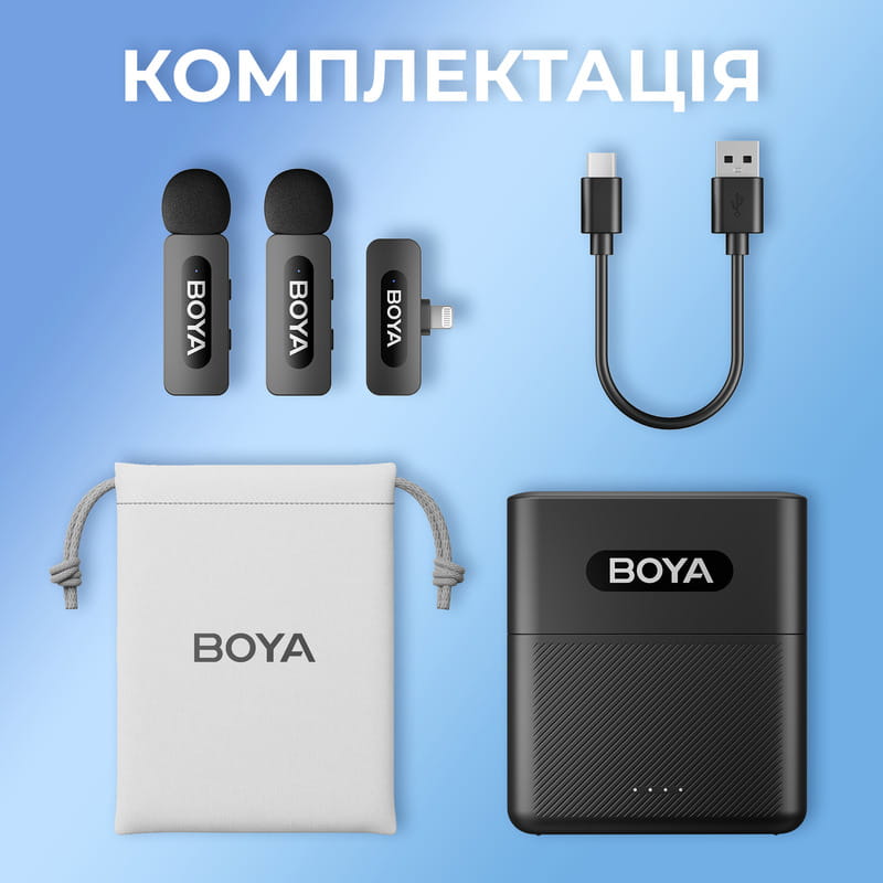 Микрофон BOYA BY-V3 Lightning Black