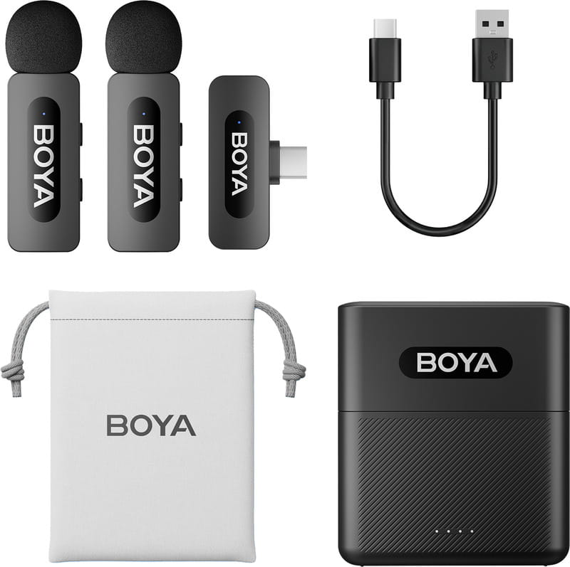 Микрофон BOYA BY-V35 TRS for camera Black