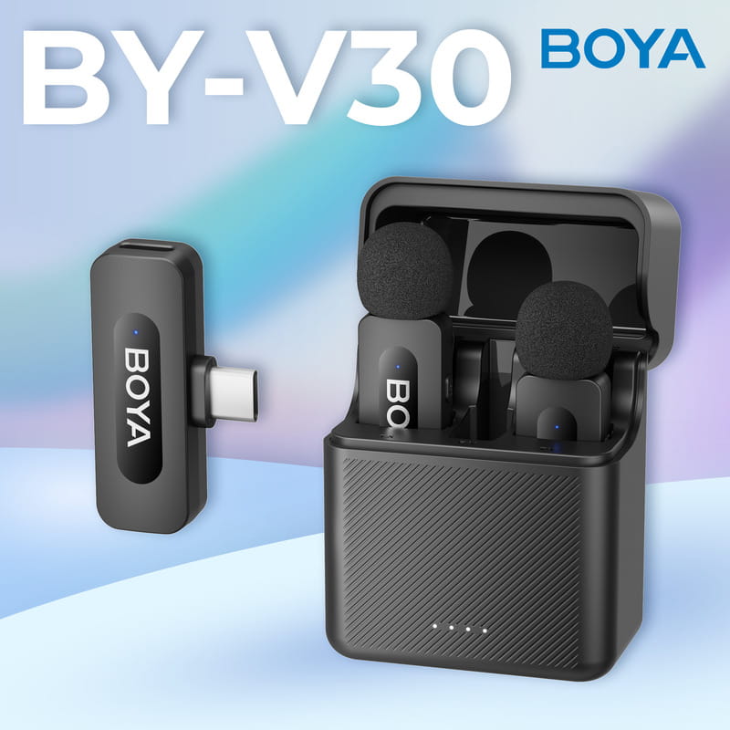 Микрофон BOYA BY-V35 TRS for camera Black