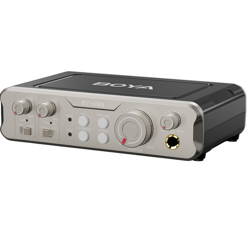 Двухканальный аудиоинтерфейс BOYA BY-AM4