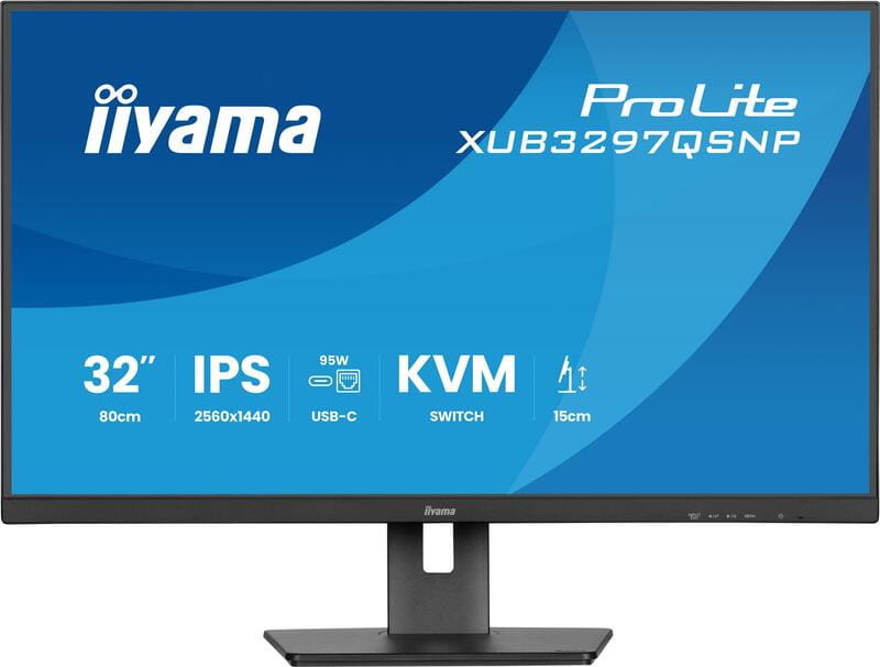Монітор Iiyama 31.5" ProLite XUB3297QSNP-B1 IPS Black 100Hz