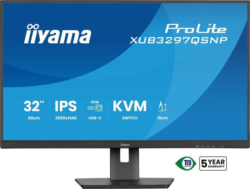 Монітор Iiyama 31.5" ProLite XUB3297QSNP-B1 IPS Black 100Hz