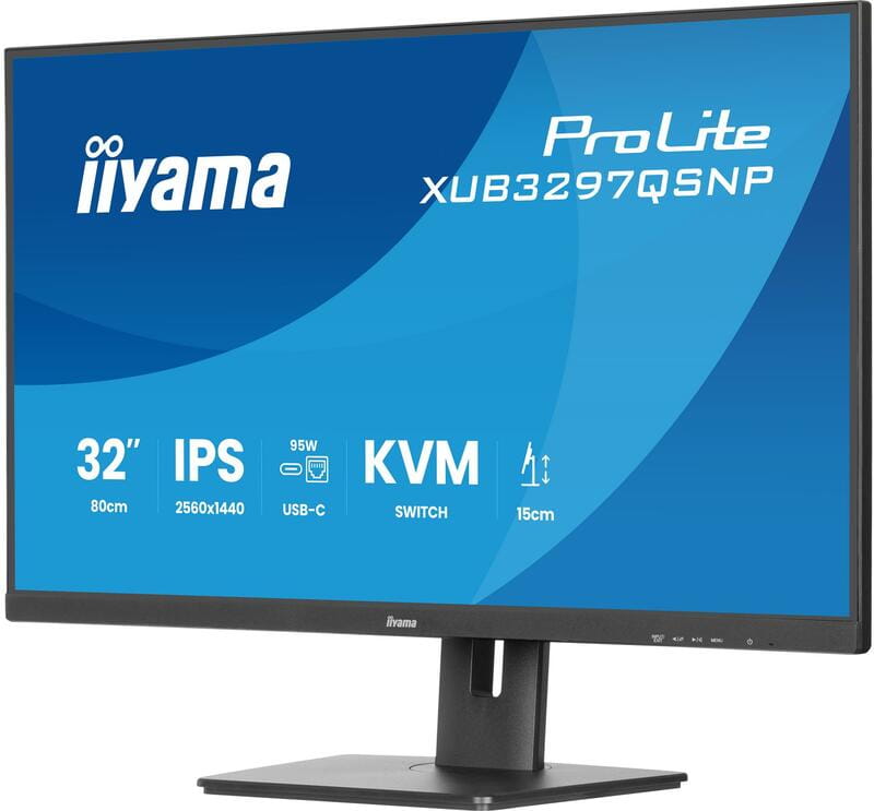 Монітор Iiyama 31.5" ProLite XUB3297QSNP-B1 IPS Black 100Hz