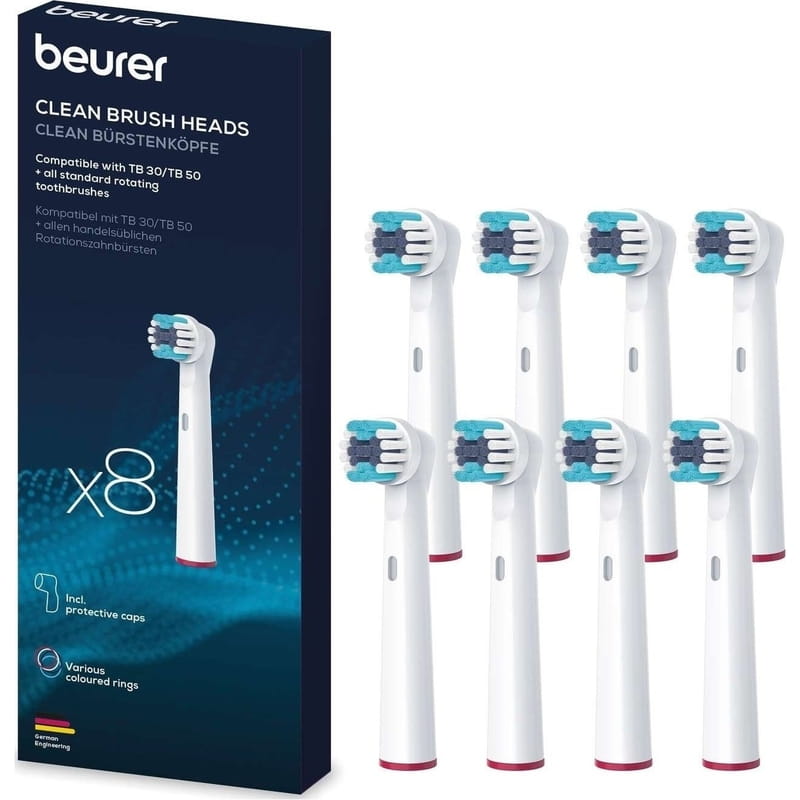 Насадка для зубної щітки Beurer TB 30/50 White Clean 8 шт
