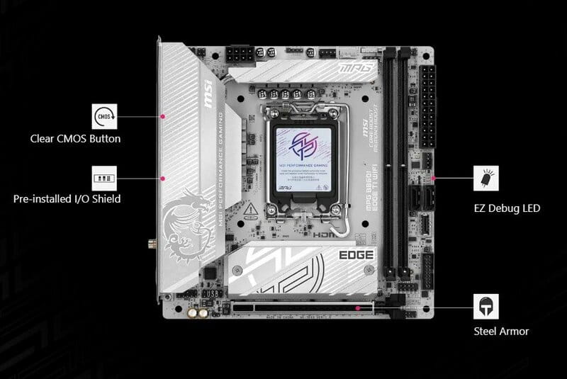 Материнська плата MSI MPG B860I Edge TI WiFi Socket 1851