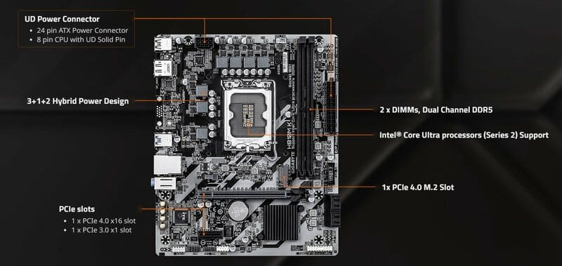 Материнская плата Gigabyte H810M K Socket 1851