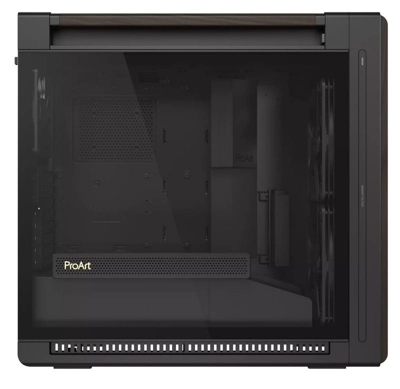 Корпус Asus ProArt PA602 Walnut Wood Tempered Glass Modern Black (90DC00J0-B09030)