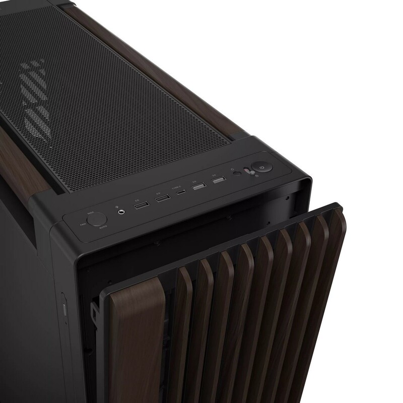Корпус Asus ProArt PA602 Walnut Wood Metal Panel Modern Black (90DC00J0-B09040)
