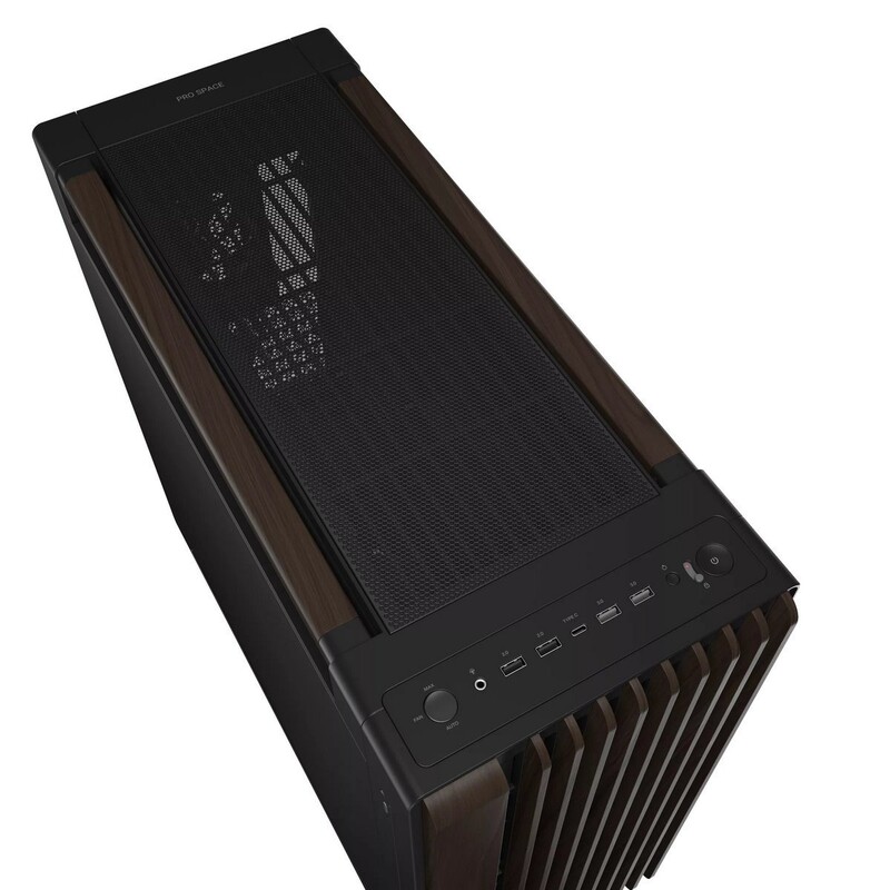 Корпус Asus ProArt PA602 Walnut Wood Metal Panel Modern Black (90DC00J0-B09040)