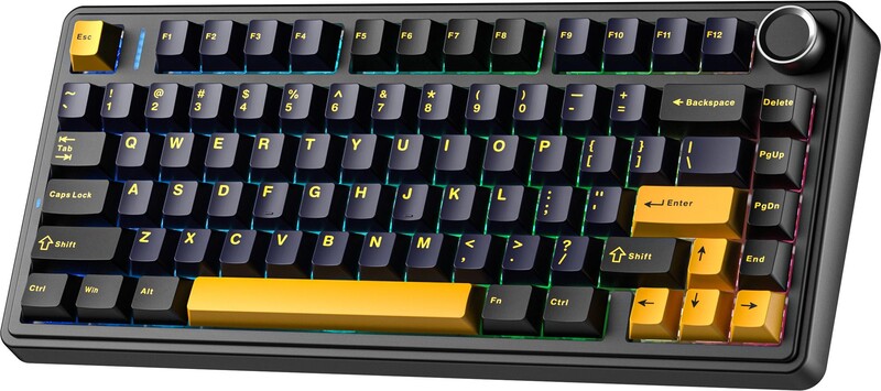 Клавіатура Aula F75 Wired Gasket Black (6978080504890)