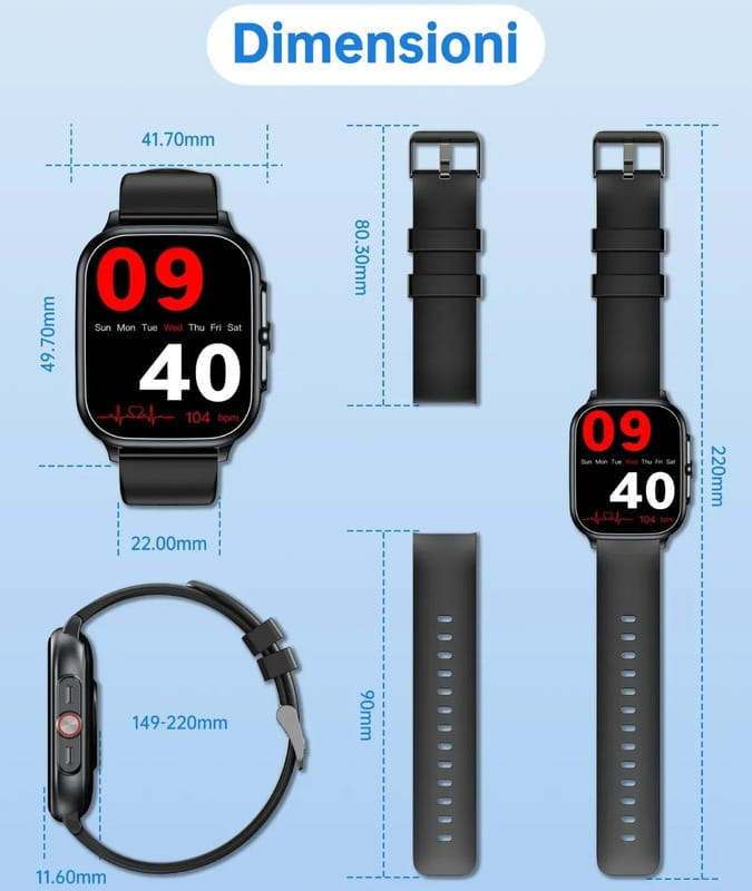 Смарт-годинник Oukitel V7 Pro Black (6941749851079)