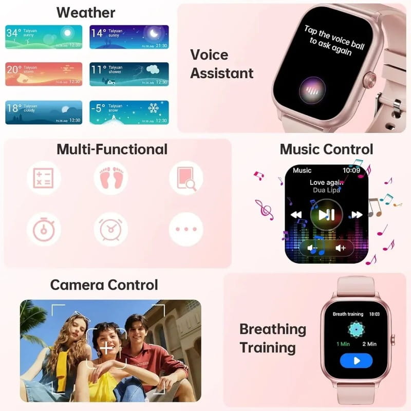 Смарт-часы Oukitel V7 Pro Pink (6941749851086)