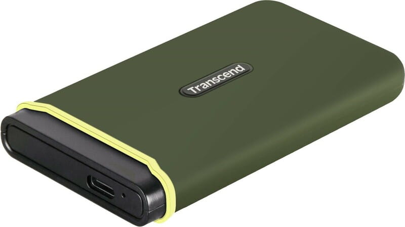 Накопичувач зовнішній SSD USB 3.1 Gen 2 Type-C 1TB Transcend ESD380С Military Green (TS1TESD380C)