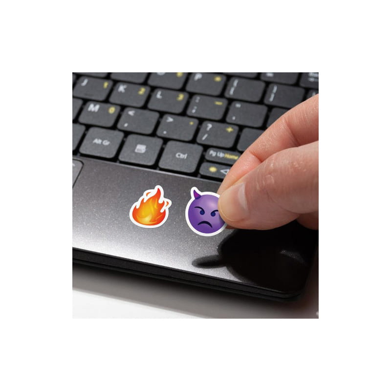 Наклейка на клавіатуру Сектор SampleZone непрозора чорна, біло-жовта Англійська / Українська (SZ-BK-YS)