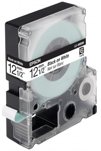 Стрічка Epson LC4WBN9 Standard Black/White 12mm/9m (C53S625416)