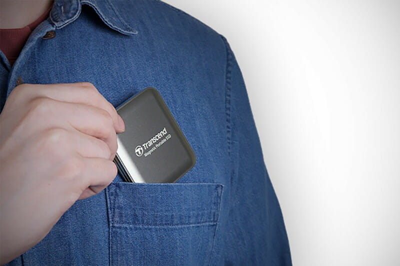 Накопичувач зовнішній SSD USB 3.2 Gen 2 Type-C 1.0TB Transcend ESD420G Champagne Gold (TS1TESD420G)