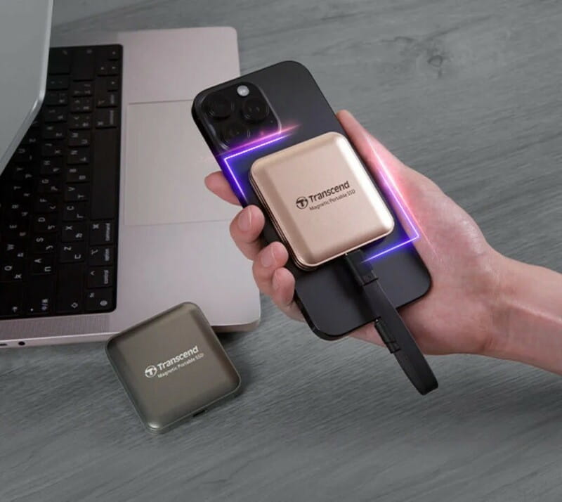 Накопичувач зовнішній SSD USB 3.2 Gen 2 Type-C 1.0TB Transcend ESD420G Champagne Gold (TS1TESD420G)