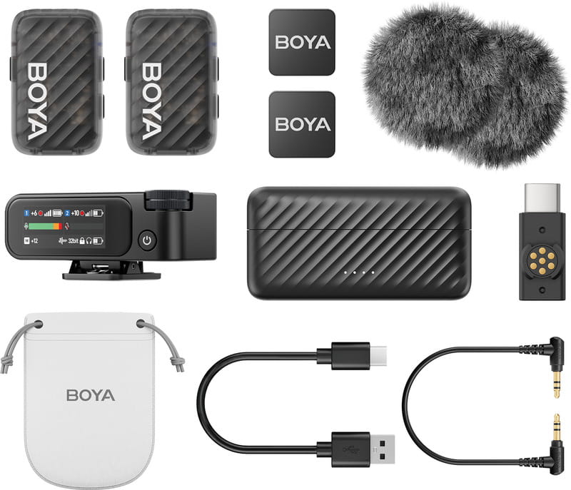 Мікрофон BOYA MIC 2-02 Type-C/TRS Black