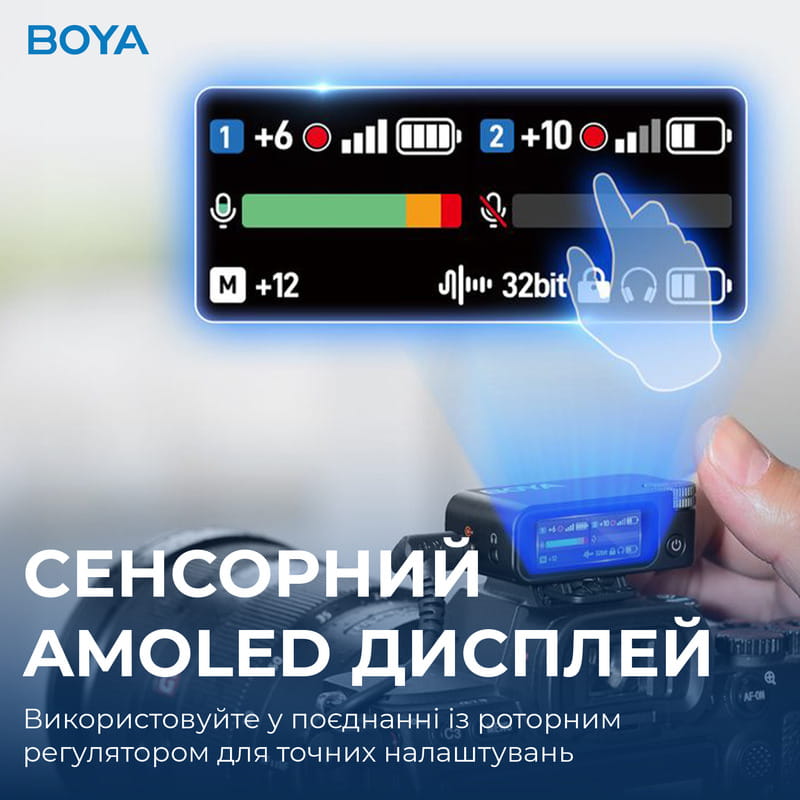 Мікрофон BOYA MIC 2-02 Type-C/TRS Black