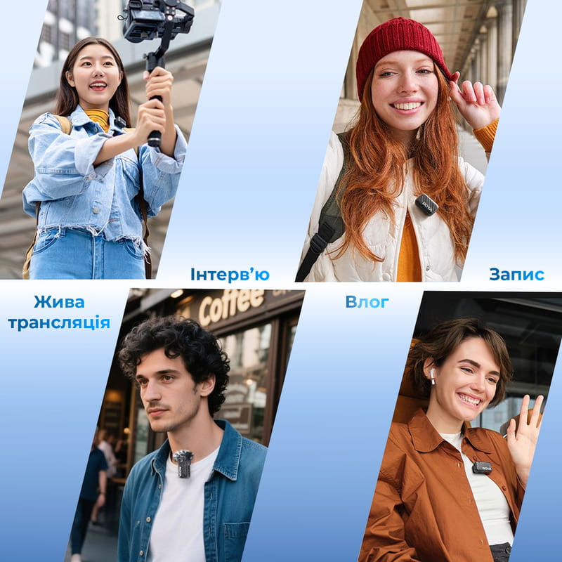 Мікрофон BOYA MIC 2-02 Type-C/TRS Black