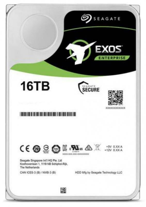 Накопичувач HDD 3.5" SATA 16.0TB Seagate Exos X16 7200rpm 256MB (ST16000NM001G)