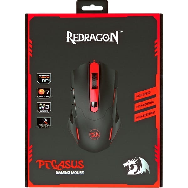 Миша Defender Redragon Pegasus Black/Red (74806)
