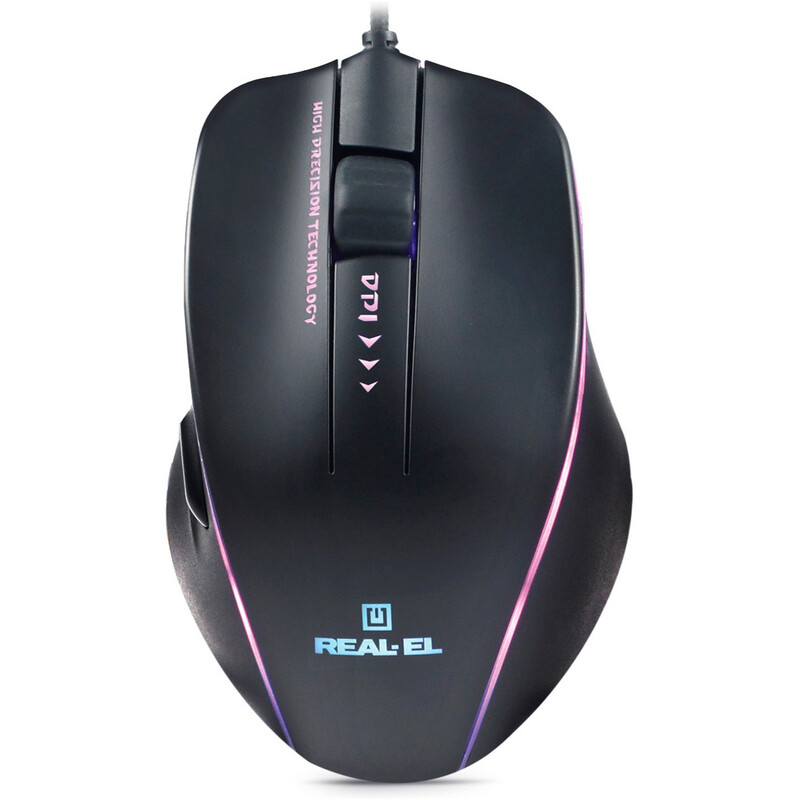 Миша REAL-EL RM-747 Black (EL123200028)