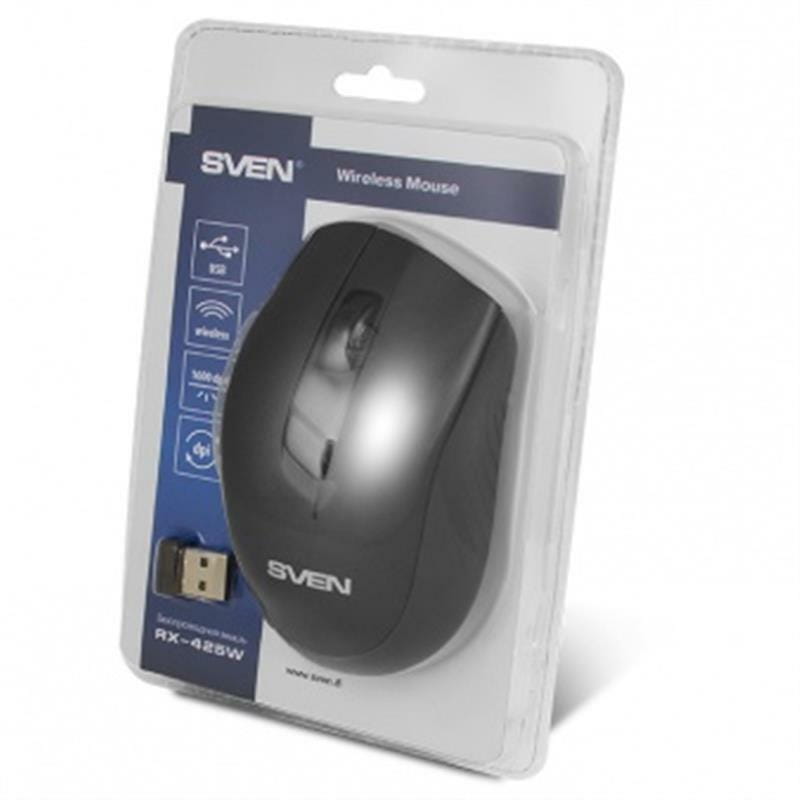 Мышь беспроводная Sven RX-425W Black USB