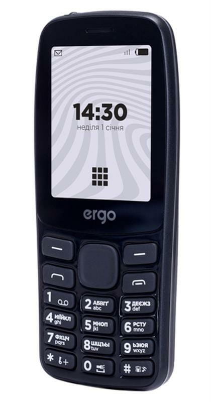 Мобiльний телефон Ergo B241 Basic Dual Sim Black