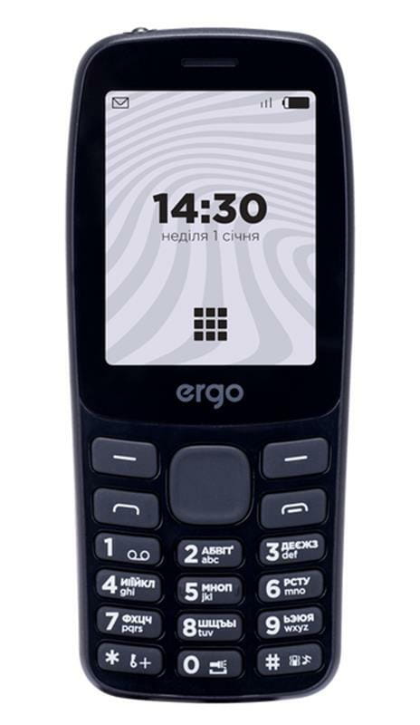 Мобильный телефон Ergo B241 Basic Dual Sim Black