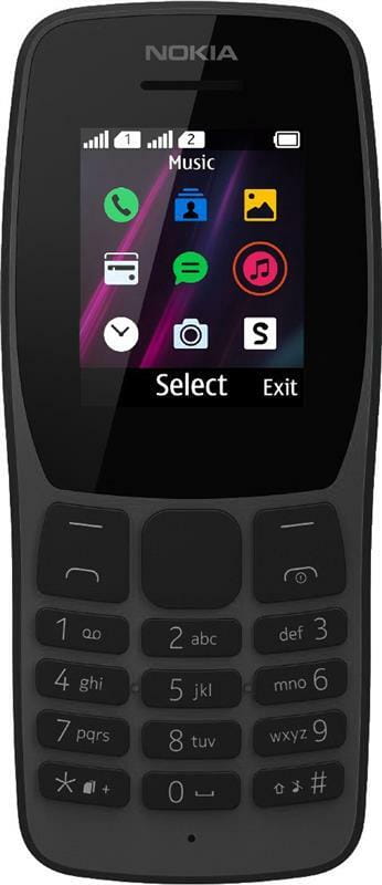 Мобильный телефон Nokia 110 2019 Dual Sim Black