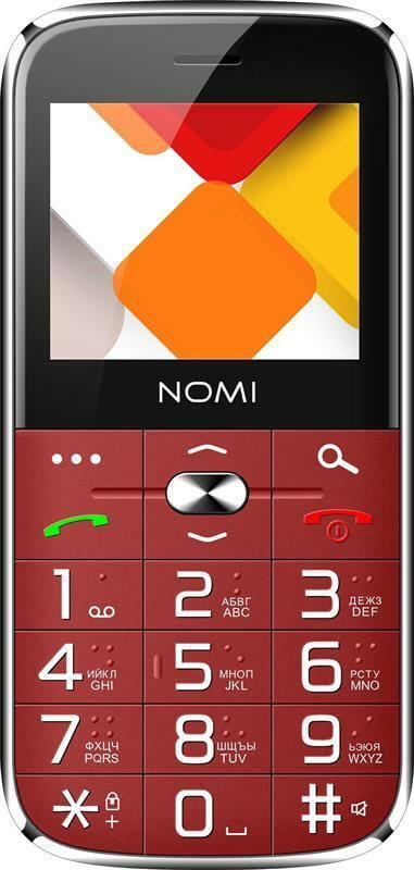 Мобильный телефон Nomi i220 Dual Sim Red