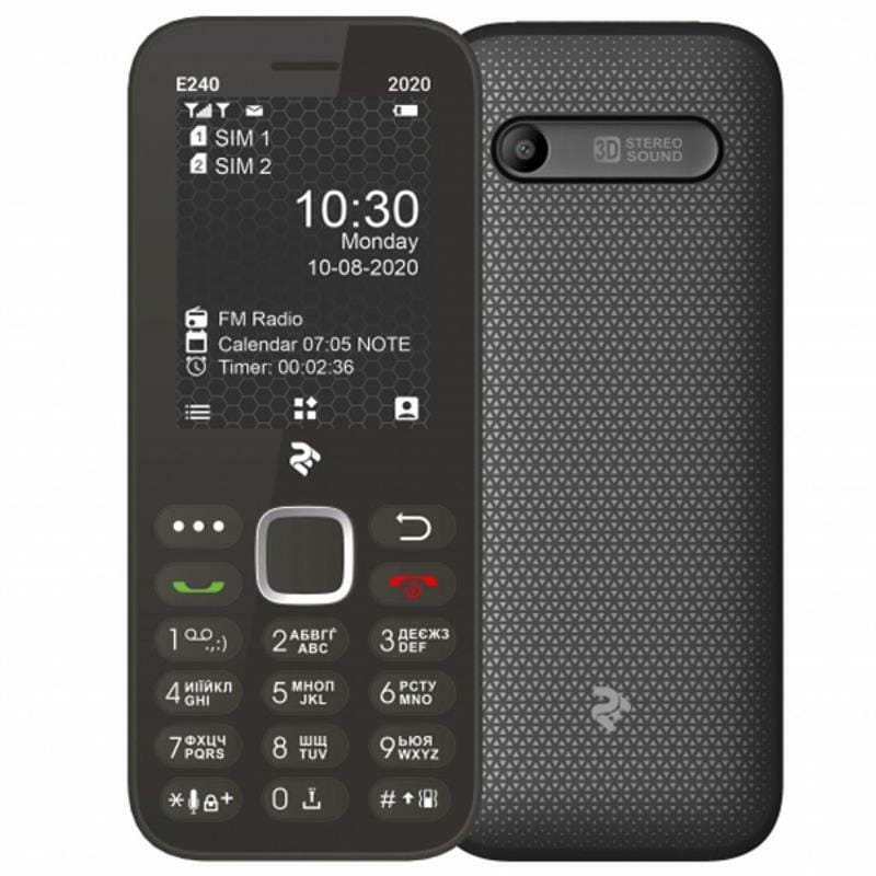Мобильный телефон 2E E240 2020 Dual Sim Black (680576170026)