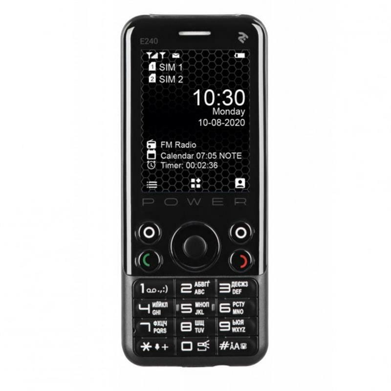 Мобильный телефон 2E E240 Power Dual Sim Black (680576170088)