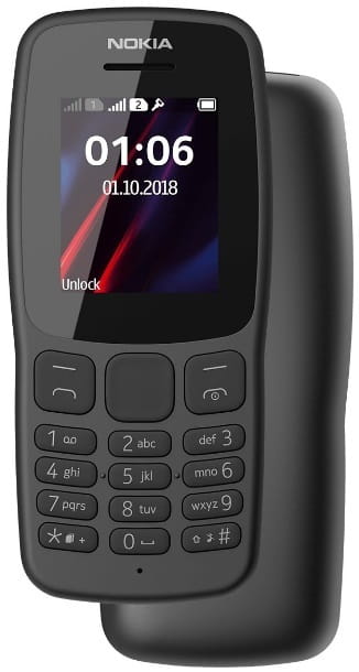 Мобильный телефон Nokia 106 New 2018 Dual Sim Grey
