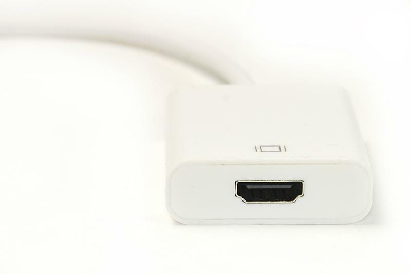 Адаптер PowerPlant (DV00DV4065) USB Type-C-HDMI, 0.15м, White