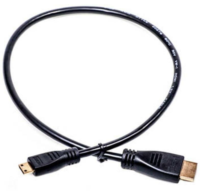 Кабель PowerPlant (KD00AS1192) miniHDMI-HDMI v1.3, 0.5м, Black