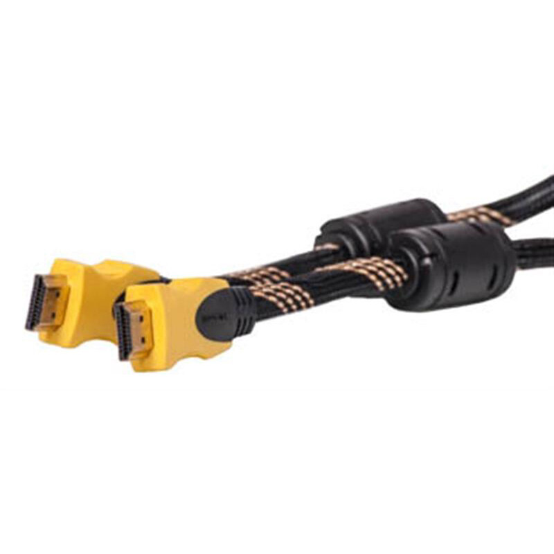 Кабель PowerPlant (KD00AS1196) HDMI-HDMI v1.3, 3м, Nylon, Double ferrites, Black