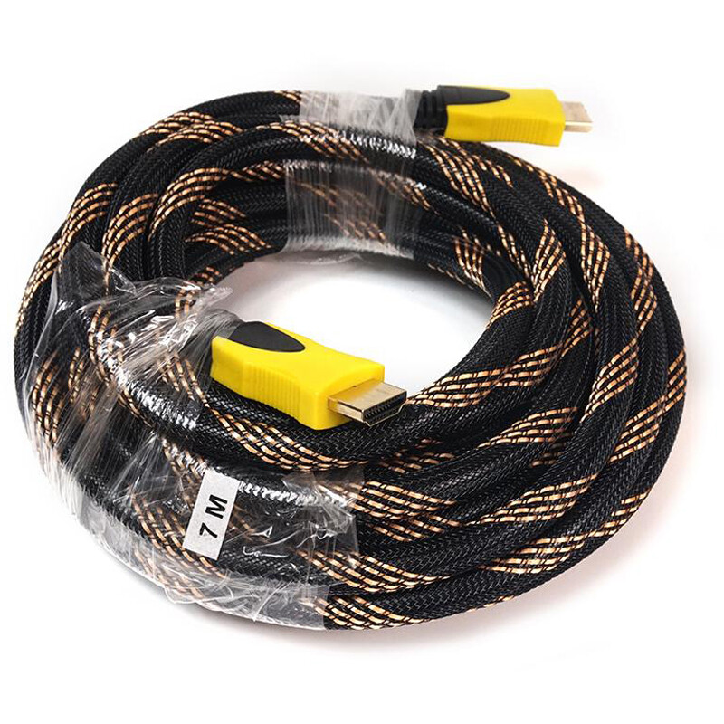 Кабель PowerPlant (KD00AS1198) HDMI-HDMI v1.3, 7м, Nylon, Black