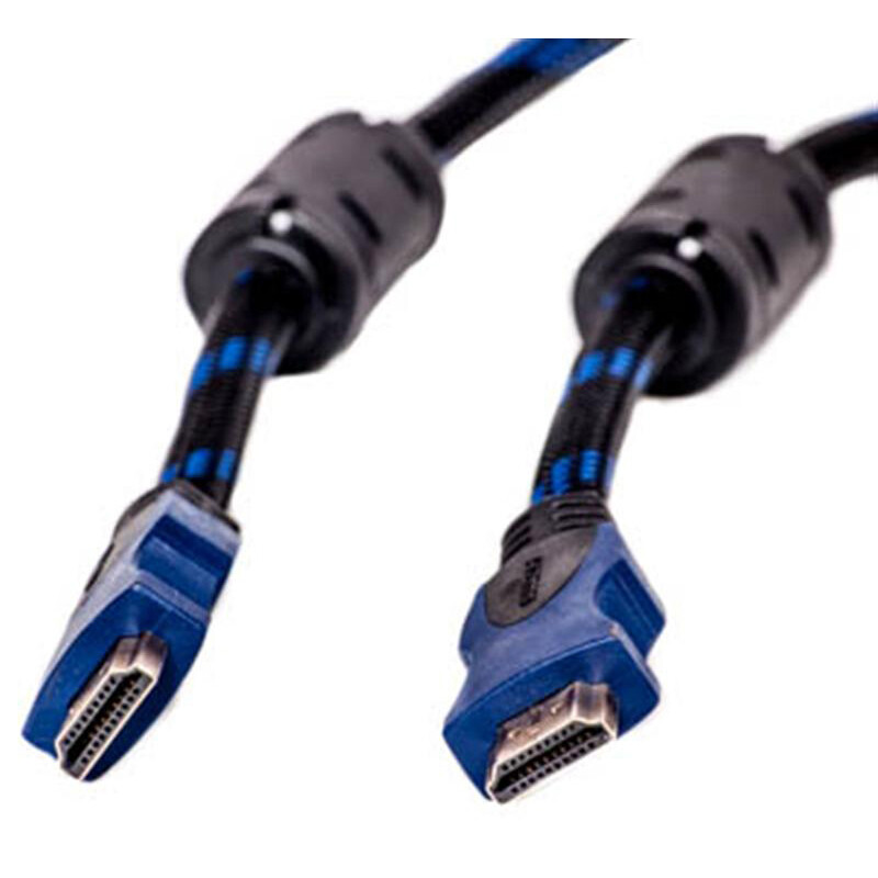 Кабель PowerPlant (KD00AS1205) HDMI-HDMI v1.4, 10м, Nylon, Double ferrites, Black